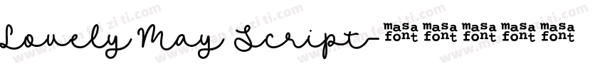 Lovely May Script字体转换